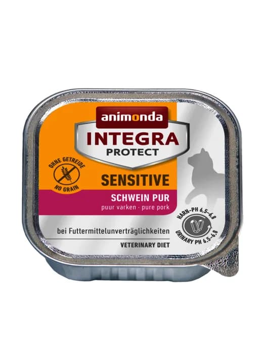 Animonda Integra Protect Adult Sensitive Pure Pork, Kissan märkäruoka, 100 g – Animonda