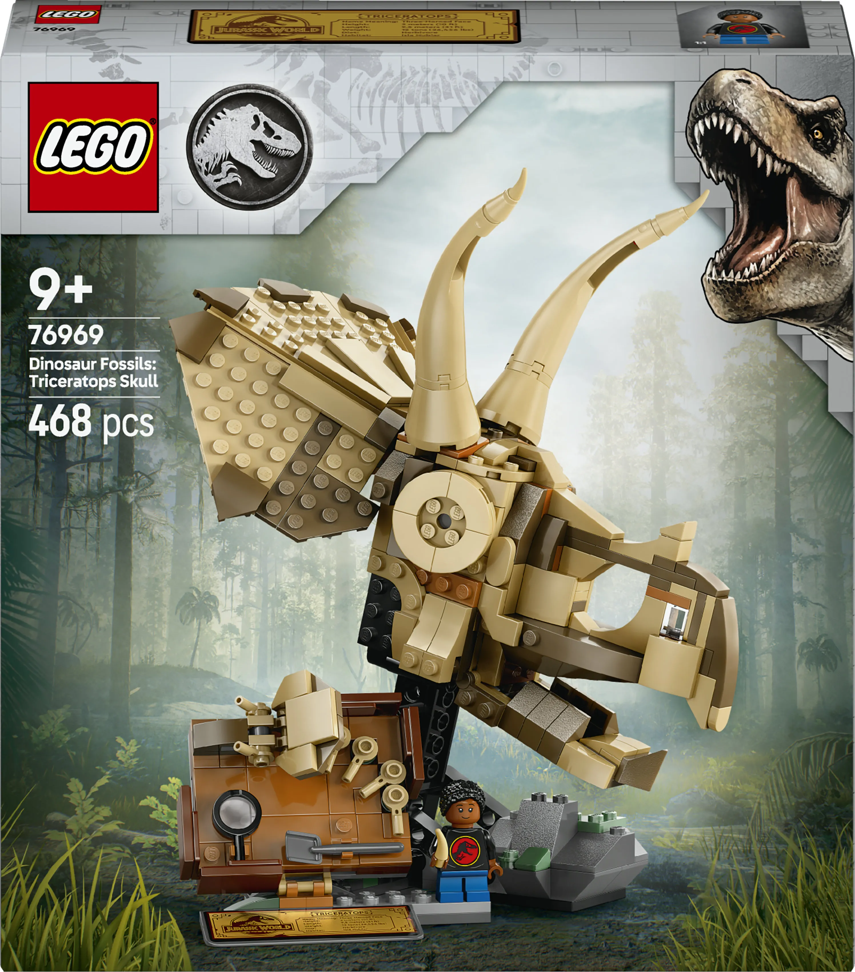 LEGO Jurassic World Dinosaurusfossiilit: Triceratopsin kallo 76969 – LEGO
