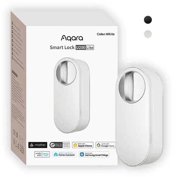 Aqara Smart Lock U200 Lite Kit -älylukko, valkoinen (Homekit, Matter, Thread) – Aqara