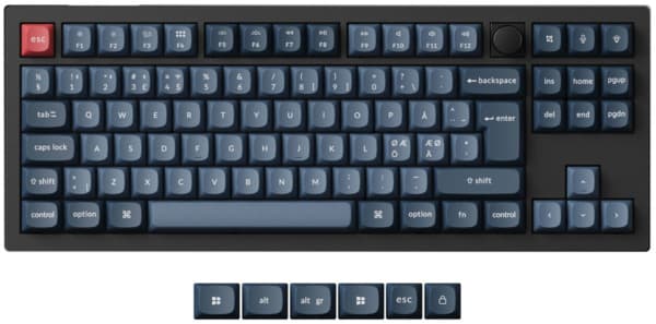 Keychron V3 Max V3M-D4-BO -langaton mekaaninen pelinäppäimistö, Gateron Jupiter Banana, Carbon Black – Keychron