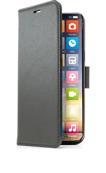 Screenor Smart, iPhone 13 Pro -lompakkokotelo, Musta – SCREENOR
