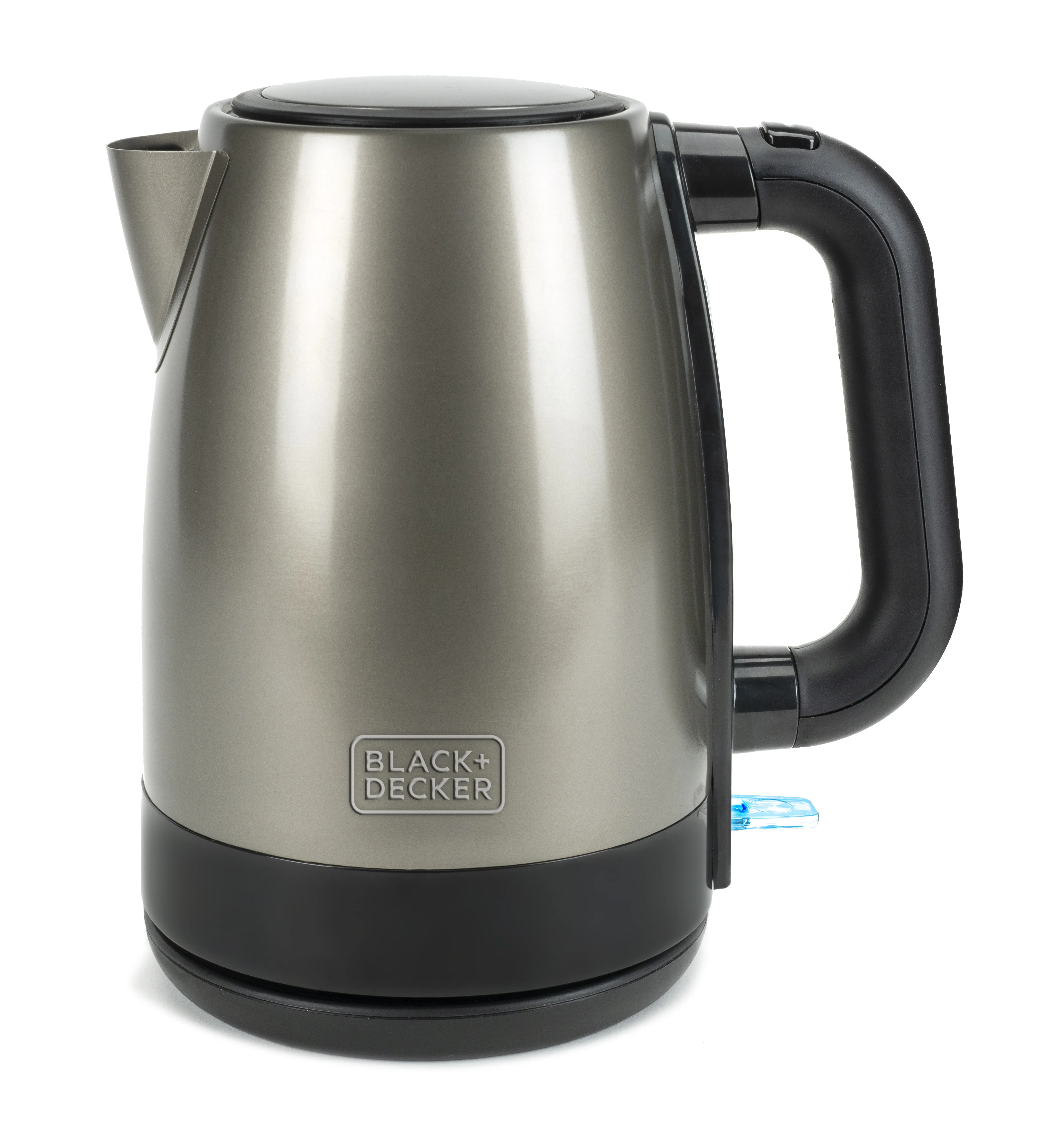 Black+Decker BXKE2201E -vedenkeitin, 1,7 l, 2200 W, musta/ruostumaton teräs – BLACKANDDECKER