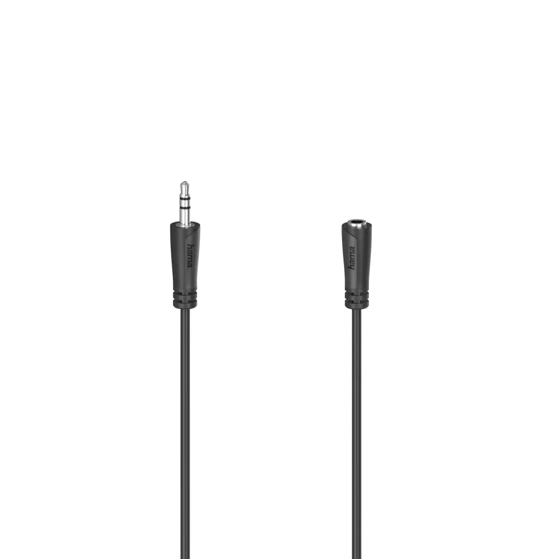 Hama 3,5 mm audio -jatkokaapeli, 5 m, musta – Hama