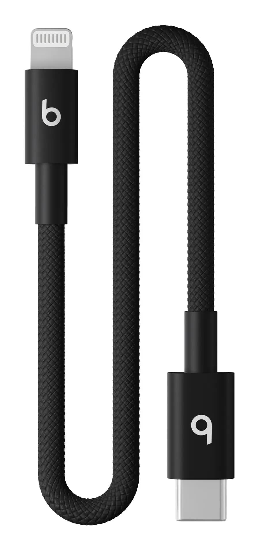 Apple Beats USB-C – Lightning -kaapeli, 0,2 m, musta – Apple