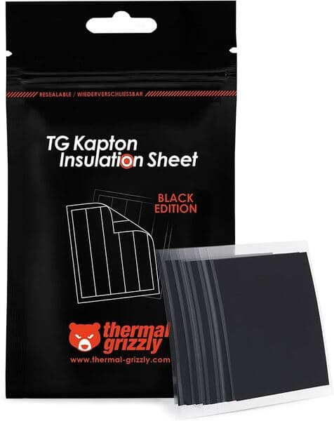 Thermal Grizzly Kapton 10x60mm 50 kpl -eristysarkki, Black Edition