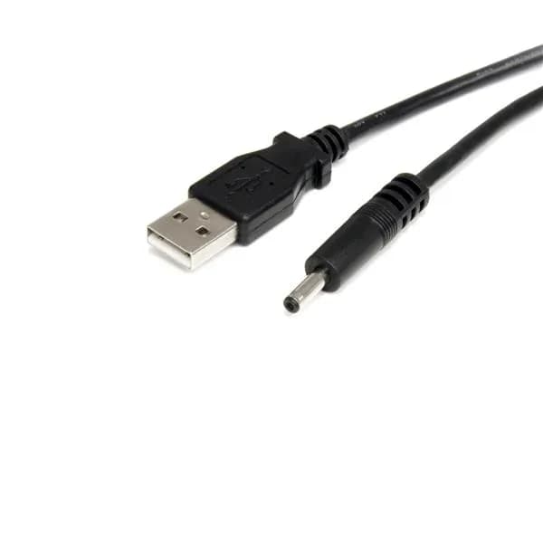 StarTech USB-A – Barrel Type H -kaapeli, 0,9 m, musta