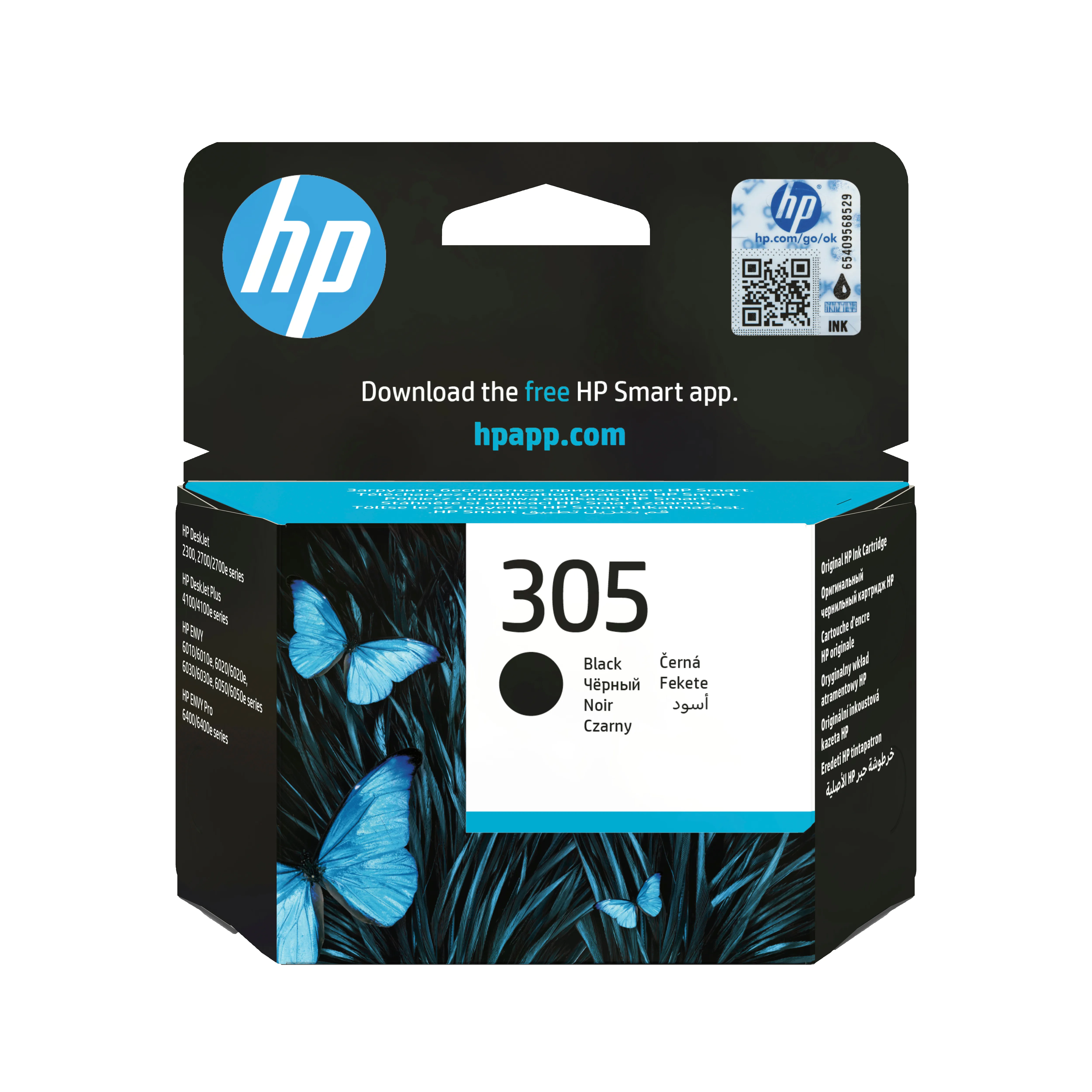 HP 305 -mustekasetti, 2 ml, musta