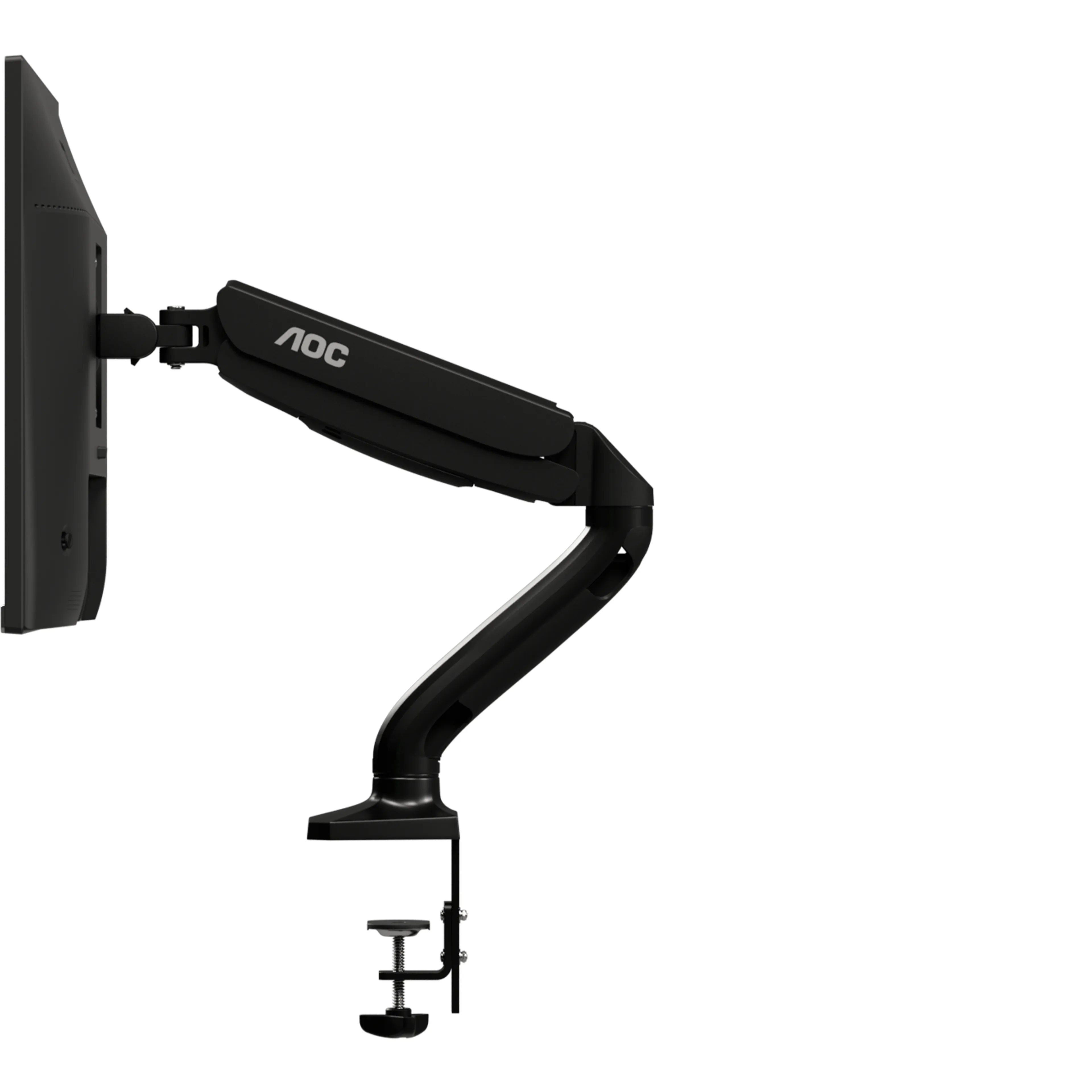 AOC AS110D0-pöytäteline yhdelle näytölle 13-32" kaasujousella 9 kg, musta – AOC