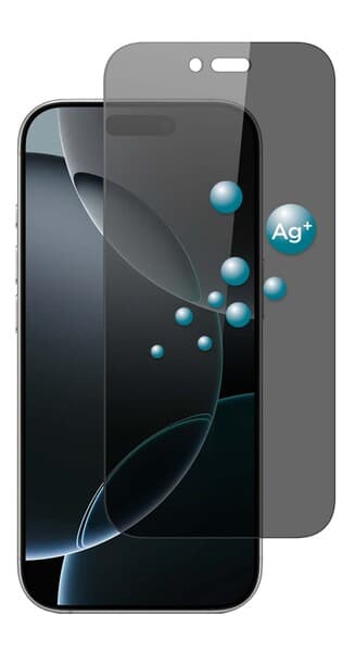 Screenor Privacy 360 Full Cover, iPhone Air -panssarilasi, asennuskehikolla – SCREENOR