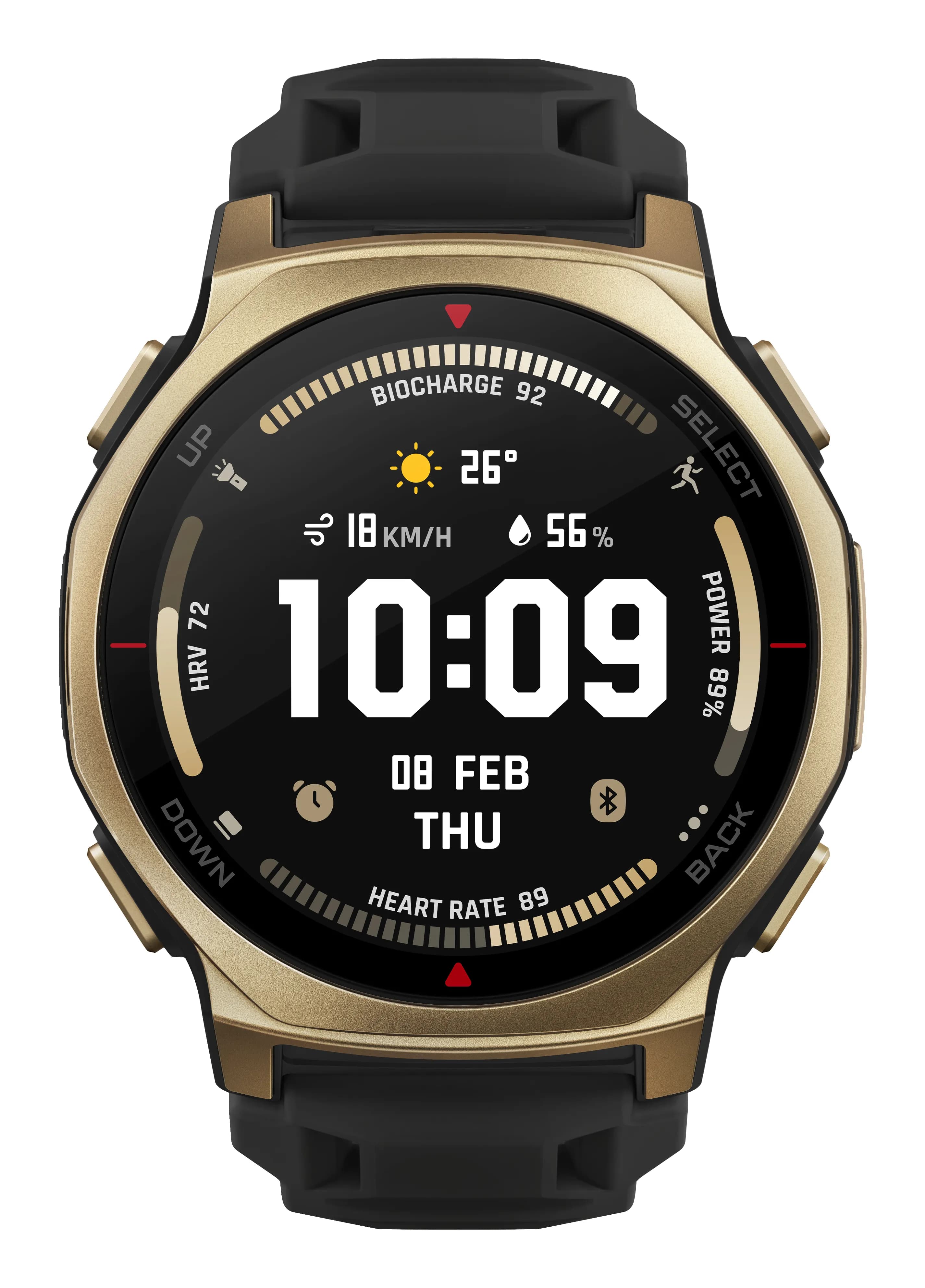 Amazfit T-Rex 3 Pro 44mm AMOLED -urheilukello, black gold – AMAZFIT