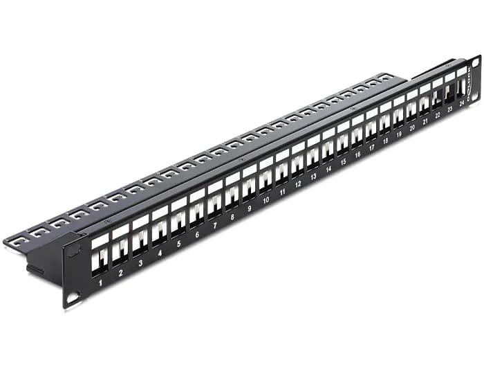 Delock 19? Keystone Patch Panel 24 Port black