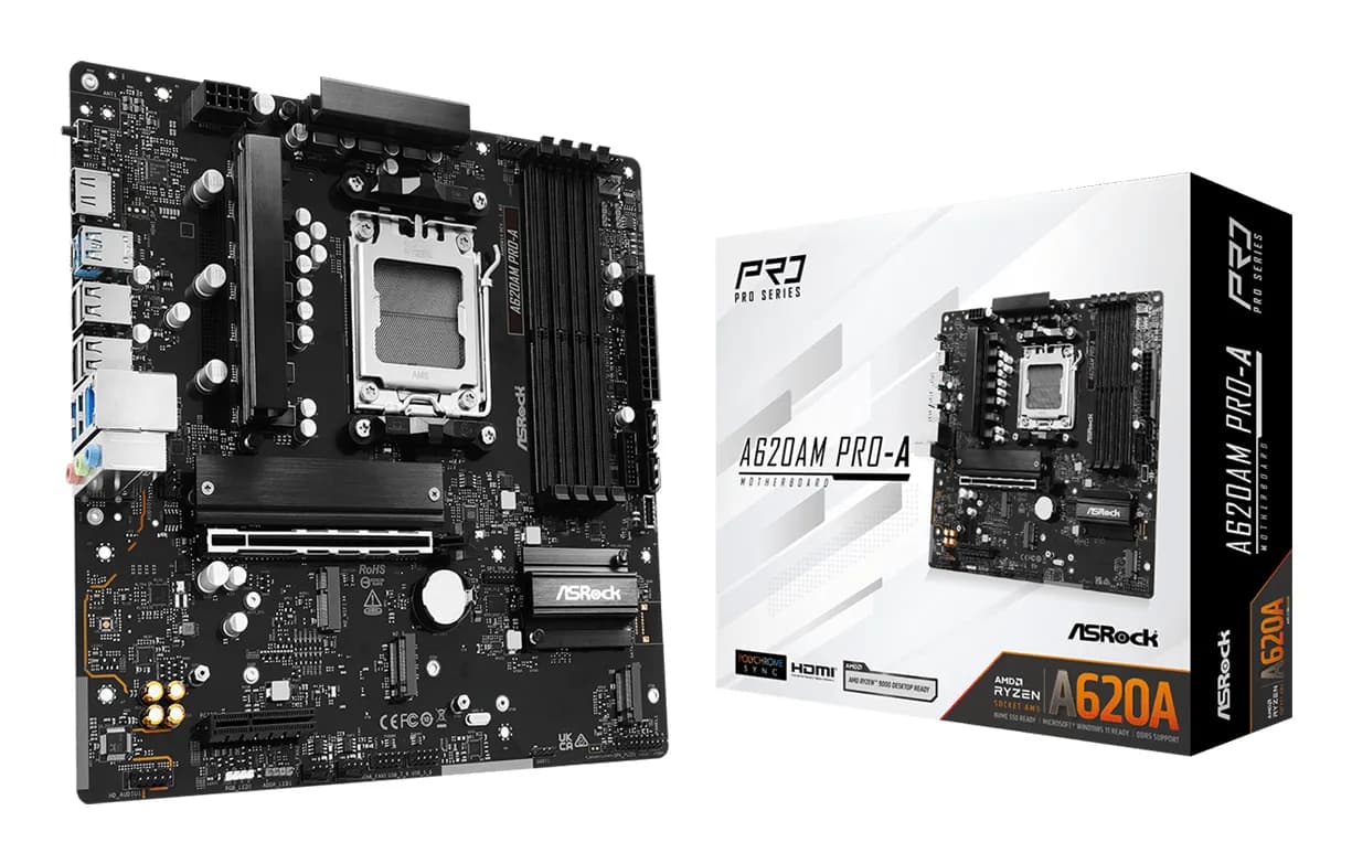 ASRock A620AM PRO-A AM5 mATX -emolevy – ASRock