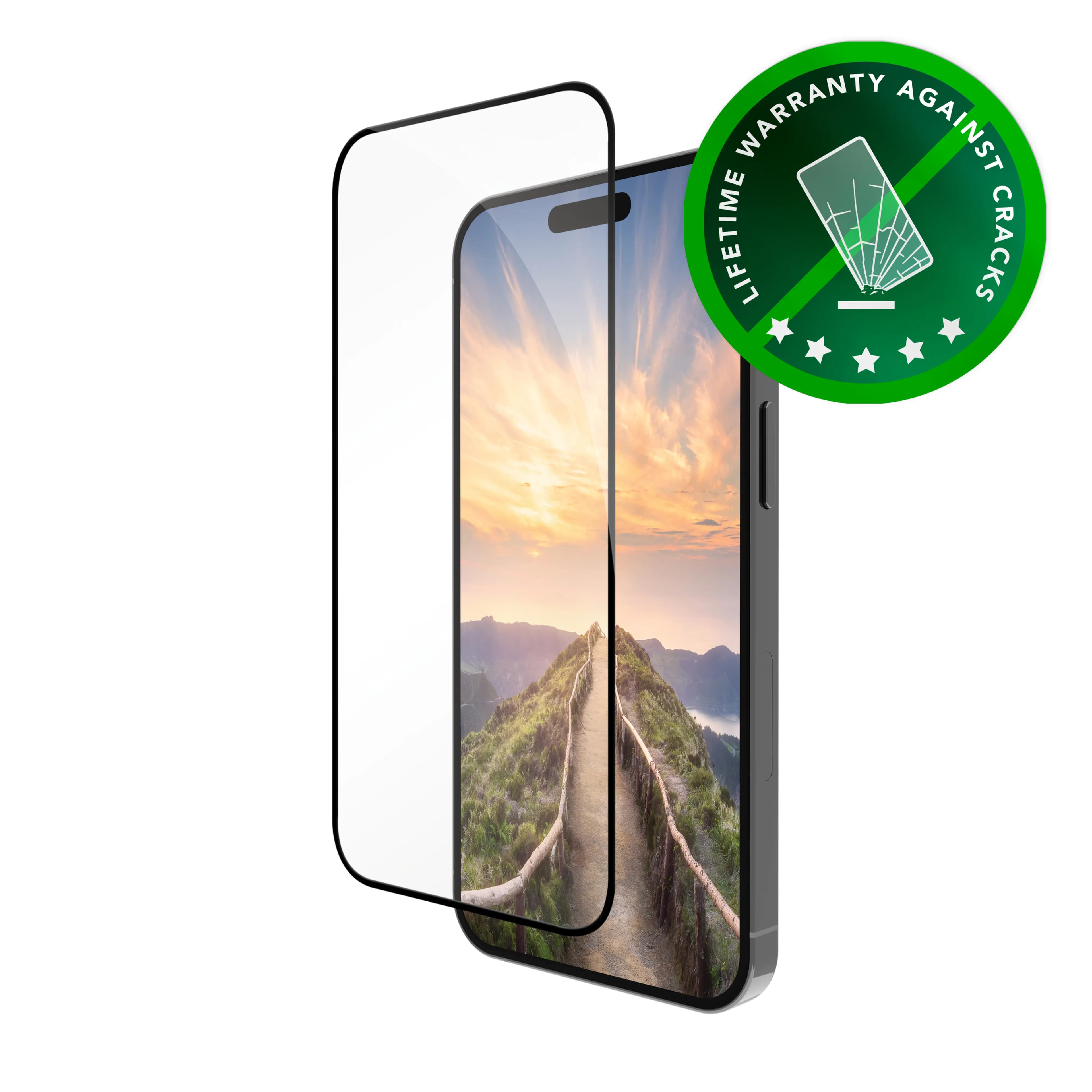 Dbramante1928 eco-shield Black Edge, iPhone 16 / 15 Plus -panssarilasi – DBRAMANTE