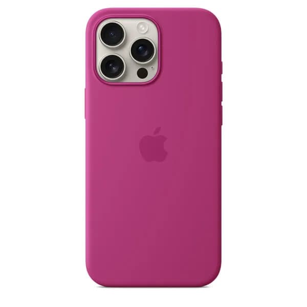Apple iPhone 16 Pro Max, MagSafe -silikonikuori, Fuksia – Apple