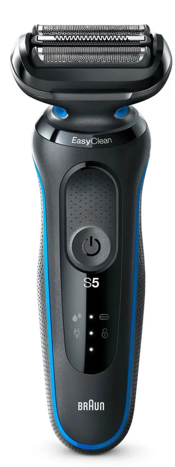 Braun Series 5 - 51-B1000s -parranajokone, musta/sininen – Braun