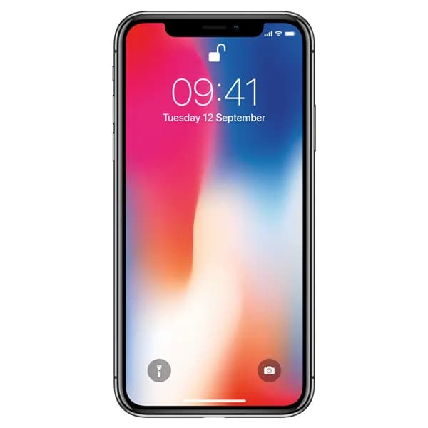 Kunnostettu iPhone X 256 Gt -puhelin, Tähtiharmaa (Hyvä kunto)
