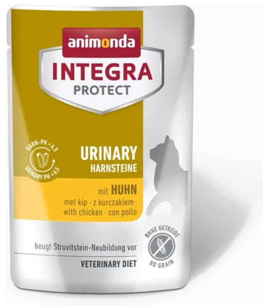Animonda Integra Protect Urinary Struvit with Chicken, Kissan märkäruoka, Adult, 85 g – Animonda