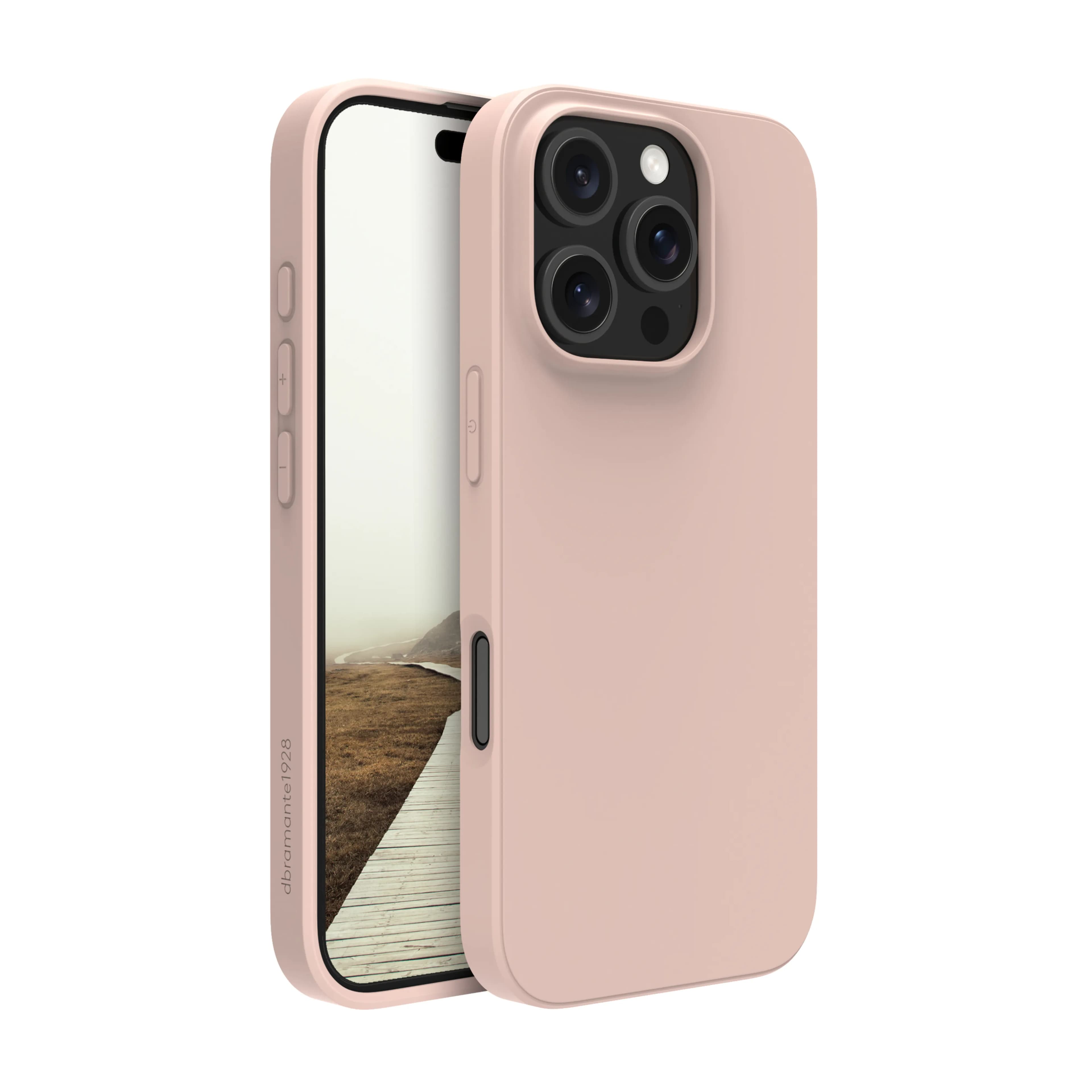 Dbramante1928 Greenland, iPhone 16 Pro -suojakuori, Pink Sand – DBRAMANTE