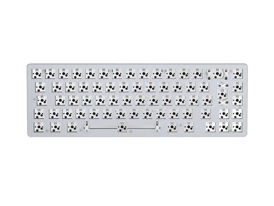 Glorious GMMK 2 Compact Barebone -mekaaninen ergonominen pelinäppäimistö, Hot-swappable, valkoinen