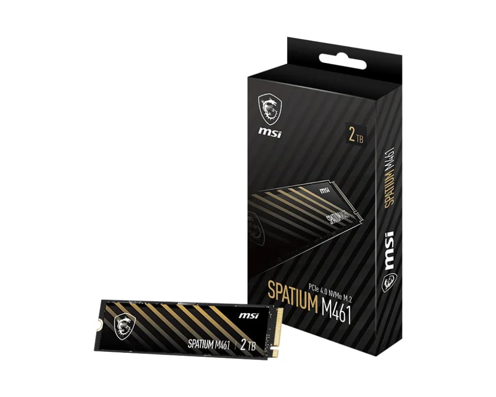 MSI SPATIUM M461 2 Tt M.2 PCIe 4.0 NVMe -SSD-levy – MSI