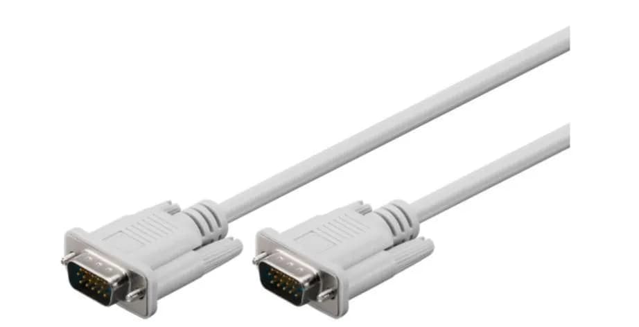MicroConnect VMM102C VGA -kaapeli, 2 m, valkoinen