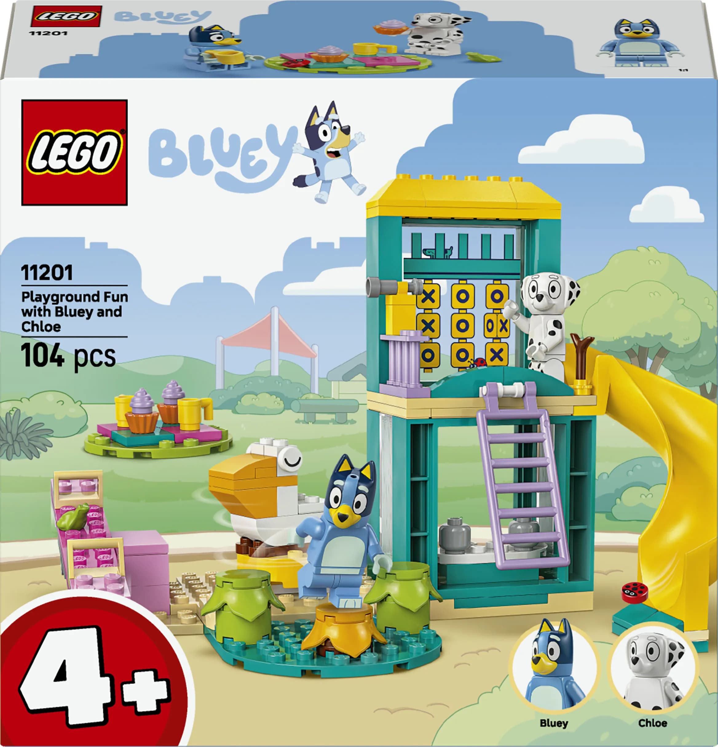 LEGO Bluey Blueyn ja Katin hupihetket leikkikentällä 11201 – LEGO