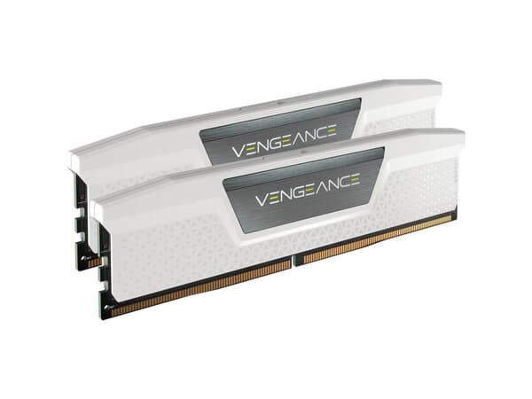 Corsair Vengeance 32 Gt (2 x 16 Gt) DDR5 6400 MHz, CL36 -muisti, valkoinen (EXPO/XMP)