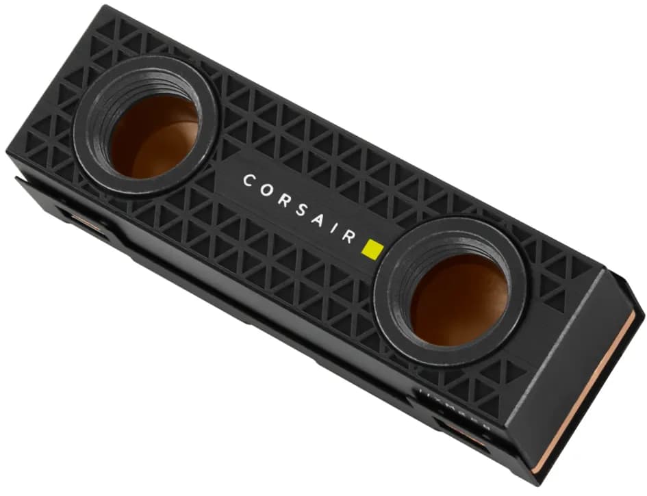 CORSAIR Hydro X Series XM2 M.2 SSD -vesijäähdytysblokki, M.2 NVMe 2280, musta