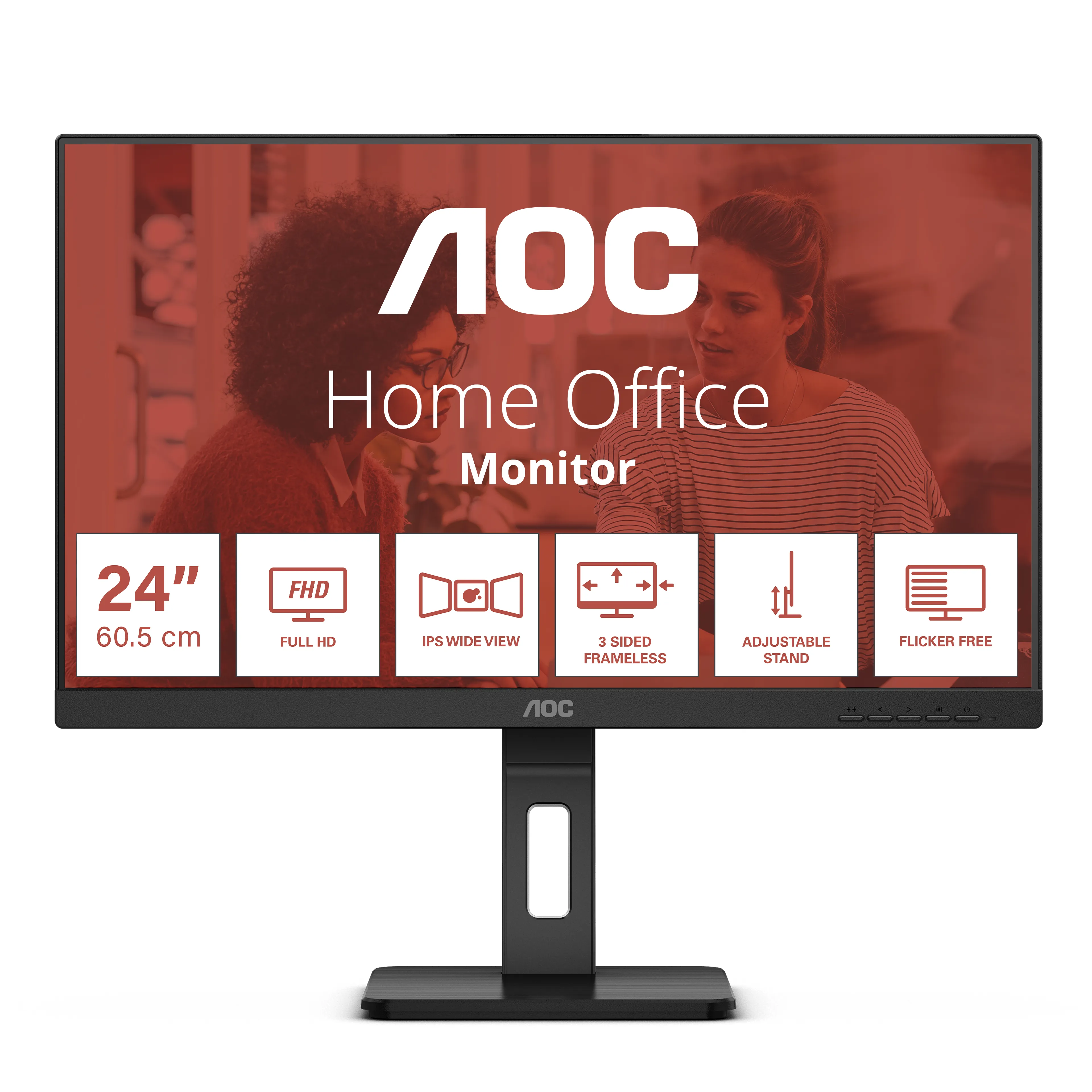 AOC 24E3QAF 23.8" Full HD, IPS -näyttö – AOC