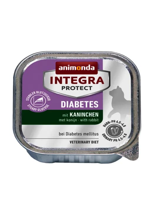 Animonda Integra Protect Diabetes Rabbit, Kissan märkäruoka, Adult, 100 g – Animonda