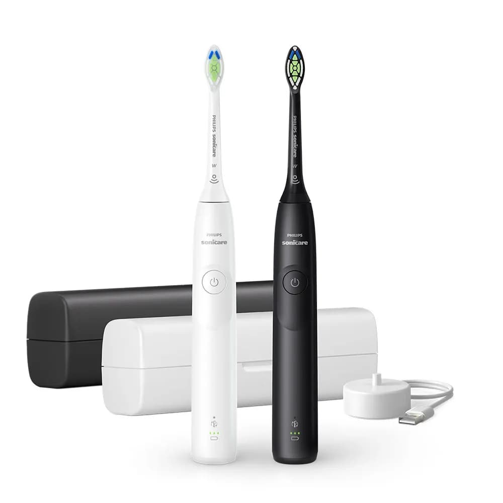 Philips Sonicare 5300 Series HX7109/01 -sähköhammasharja, 2 kpl, valkoinen/musta – Philips