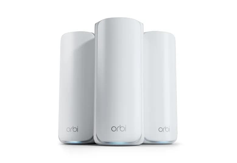 Netgear Orbi 770 -mesh WiFi -järjestelmä, Wi-Fi 7, BE11000, Tri-band, 3 kpl, valkoinen