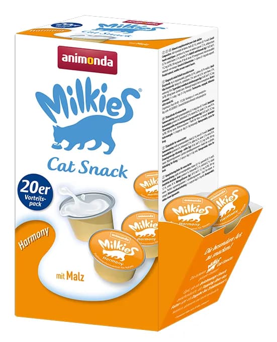Animonda Milkies Harmony, Kissan märkäruoka, Adult, Laktoositon, Sokeriton, 20 x 15 g – Animonda