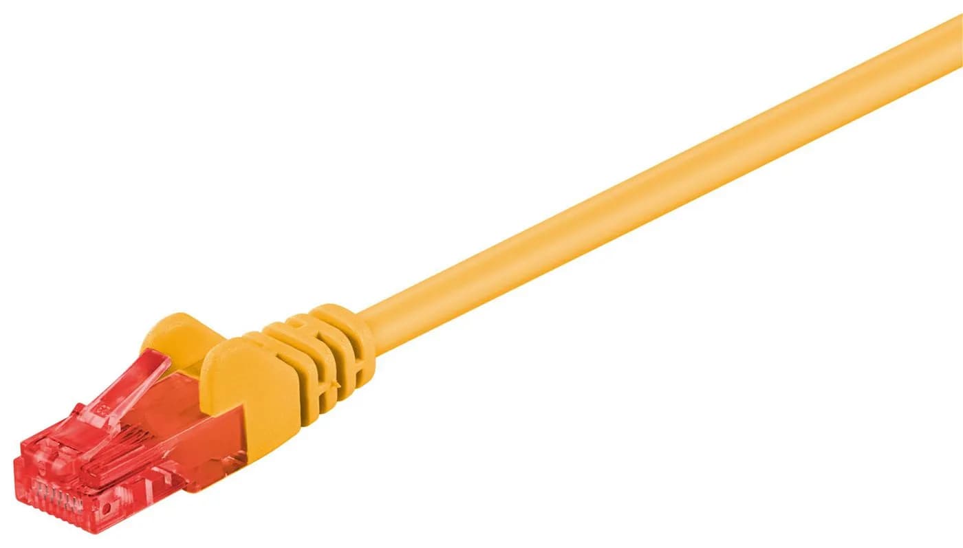 MicroConnect Cat6 UTP RJ45 1m -verkkokaapeli, keltainen – Microconnect