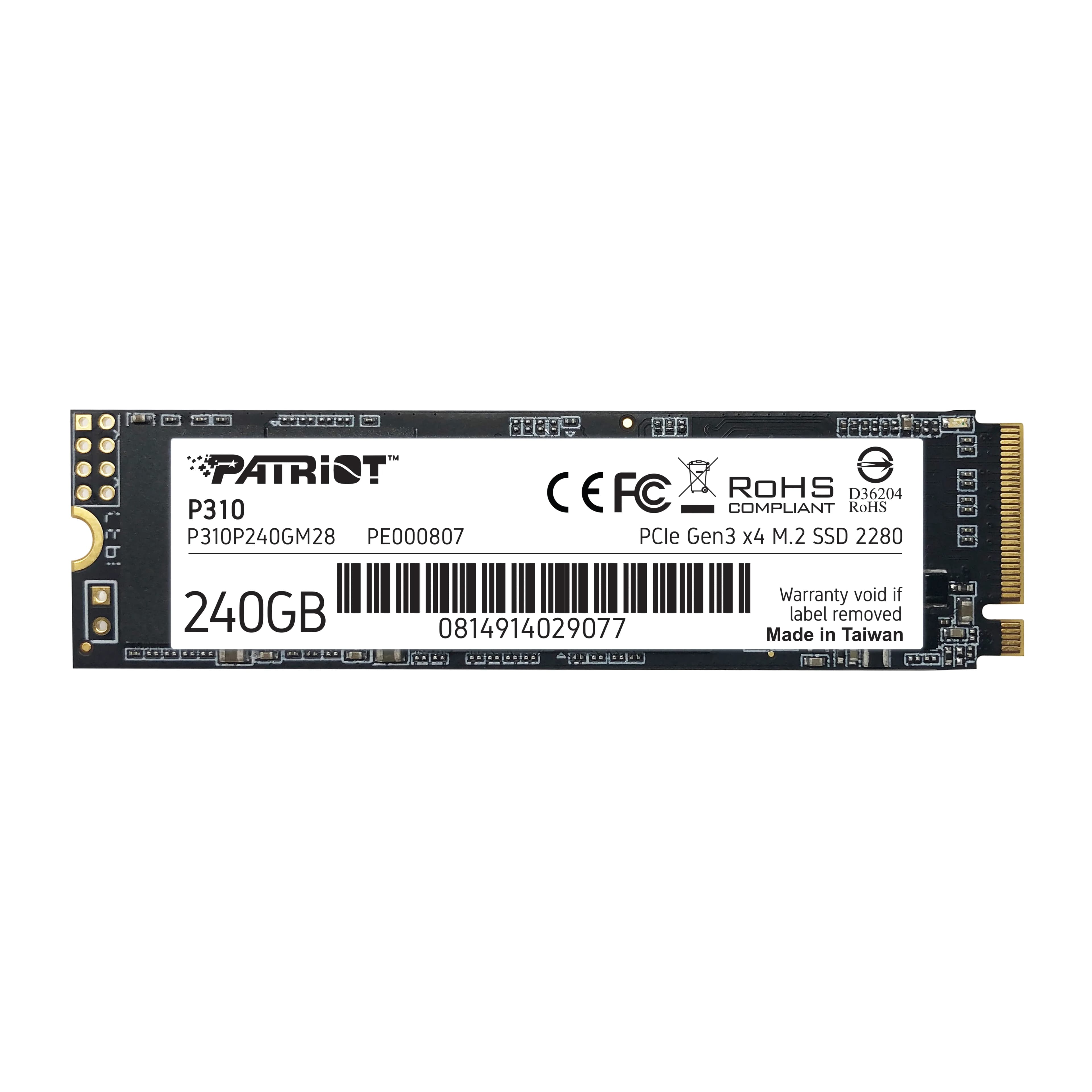 Patriot P310 240 Gt M.2 NVMe -SSD-levy – PATRIOT