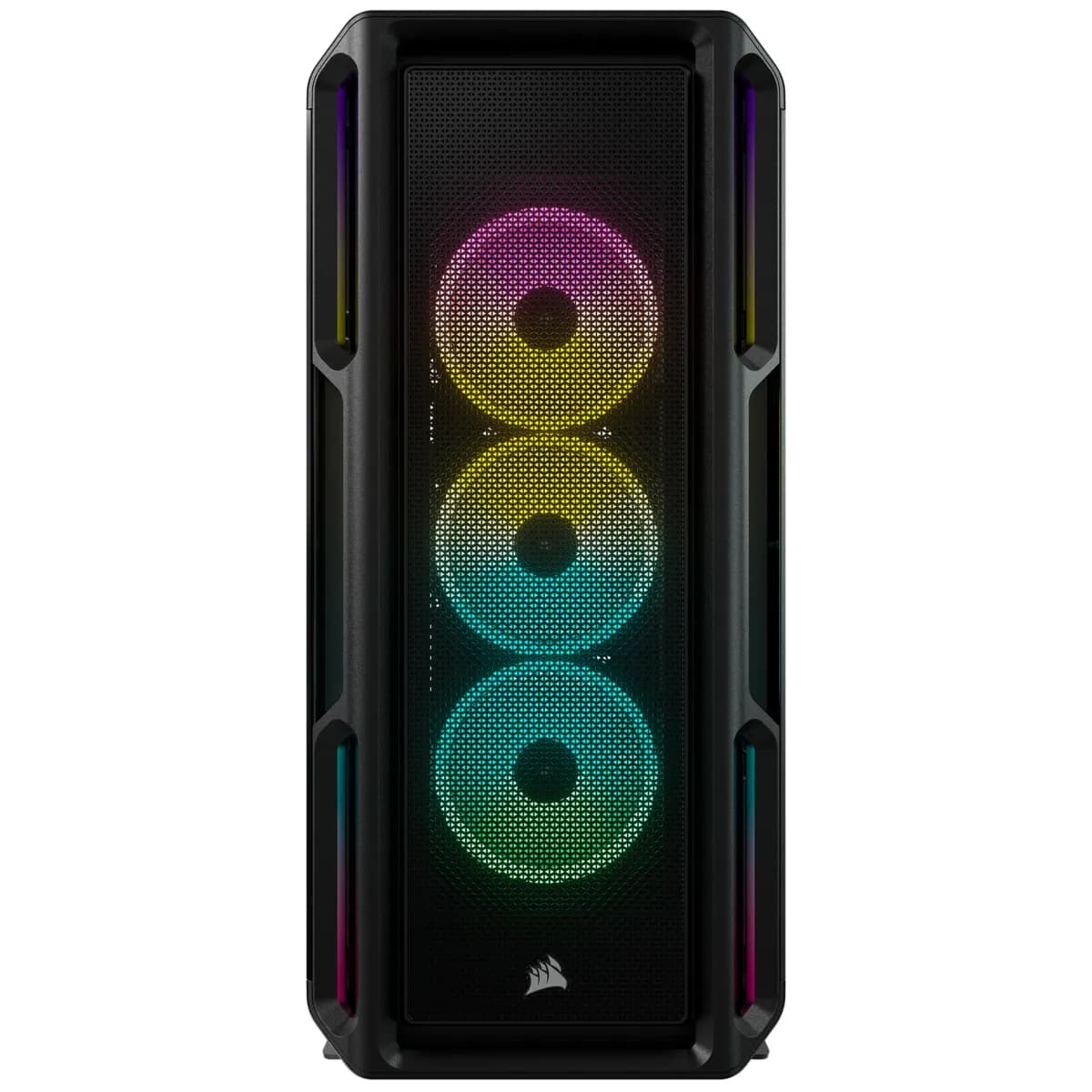 Corsair -miditornikotelo ikkunalla ja RGB-valaistuksella, musta
