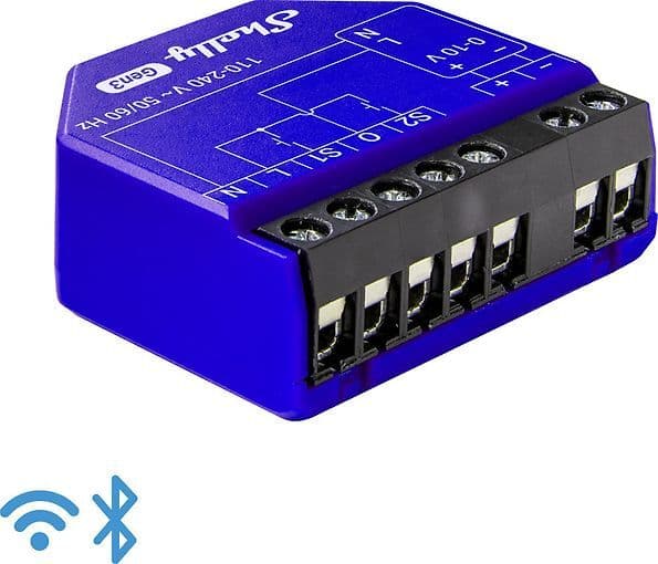Shelly Dimmer 0-1-10V PM Gen3 -älyhimmennin, Wi-Fi – SHELLY