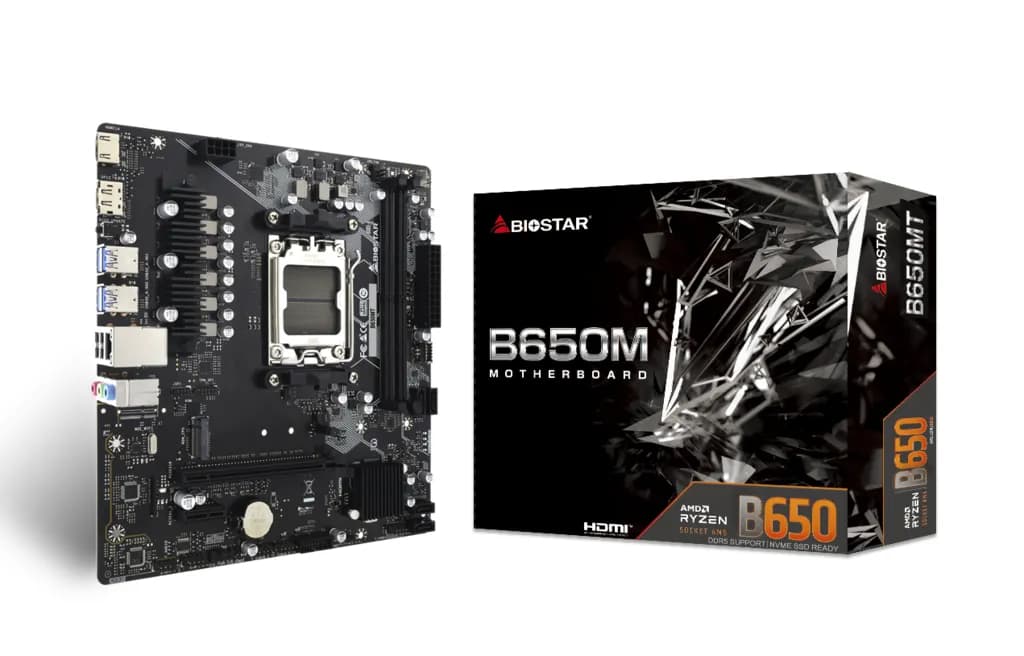 Biostar B650MT AM5 mATX -emolevy