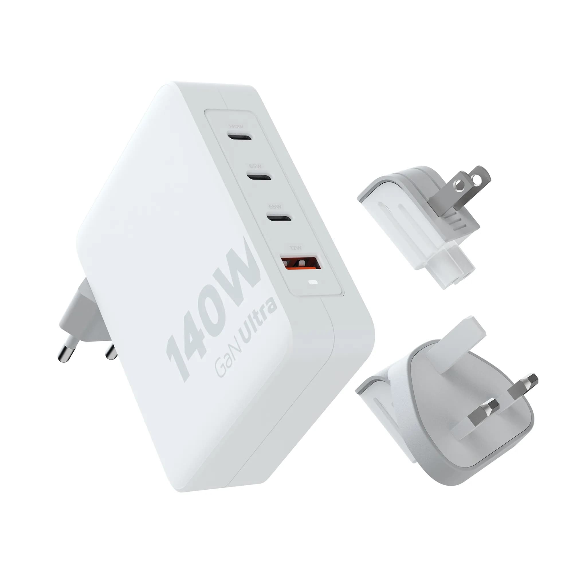 Xtorm 140W GaN-Ultra Matkalaturi /USB-C PD -kaapeli, 2m, Valkoinen