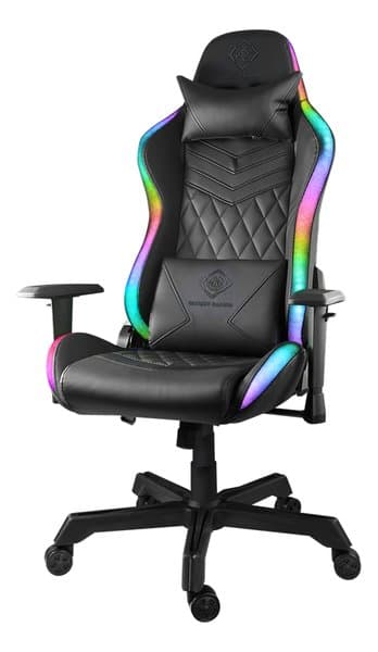Deltaco Gaming RGB -pelituoli, musta – Deltaco