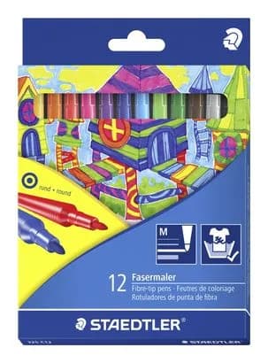 Fibre tip pen Noris Club 1,0mm ass (12) – STAEDTLER