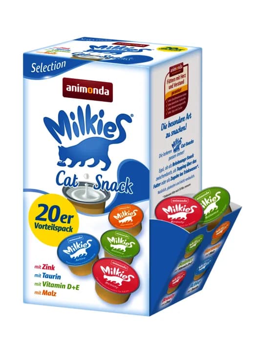 Animonda Milkies Selection, Kissan märkäruoka, Adult, 20 x 15 g – Animonda