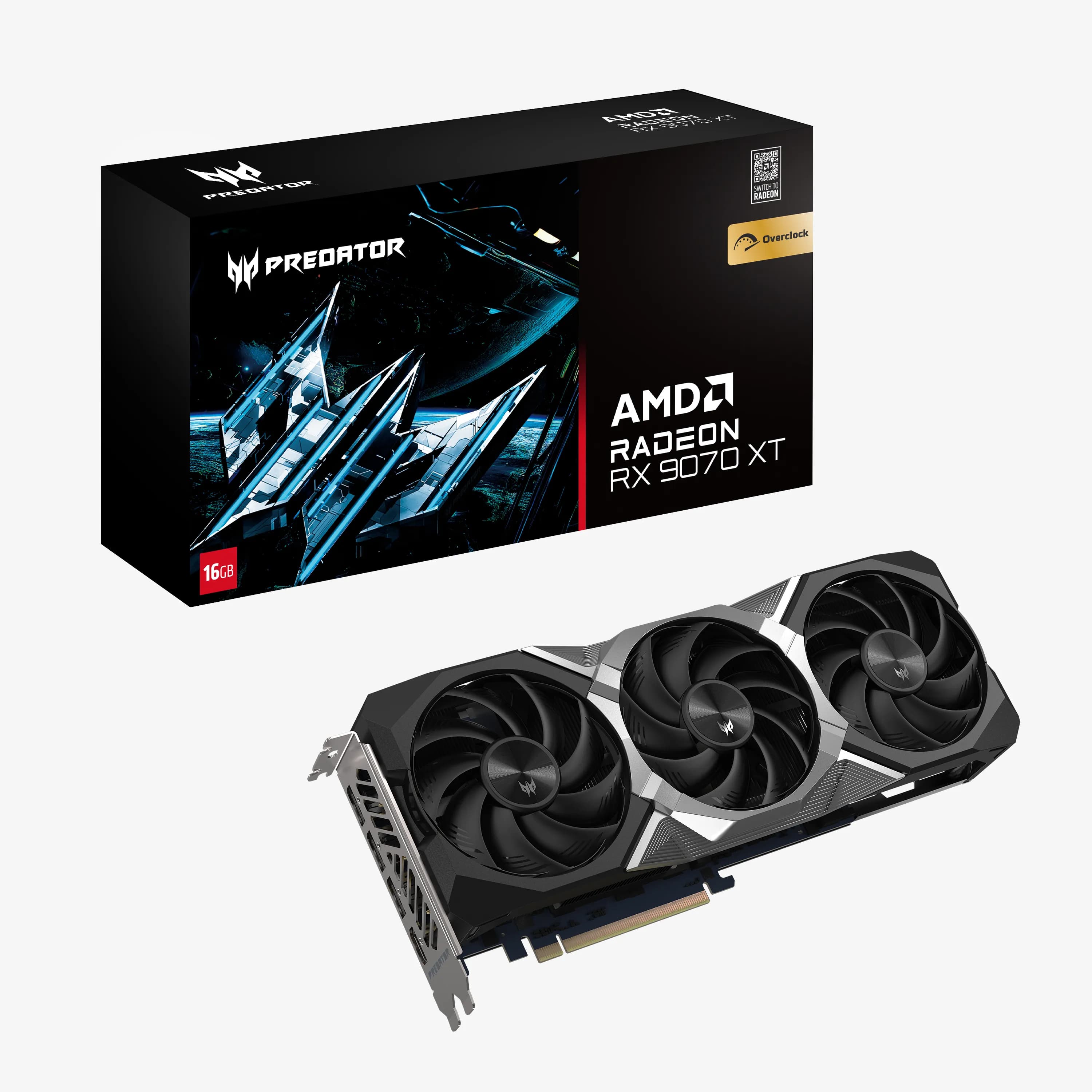 Acer Radeon RX 9070 XT Predator BiFrost 16 Gt OC -näytönohjain – Acer