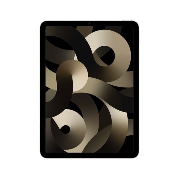 Apple iPad Air 10,9" (2022) 256 Gt Wi-Fi -tabletti, Tähti­valkea, Ilman laturia (Refurbished: A) – Apple