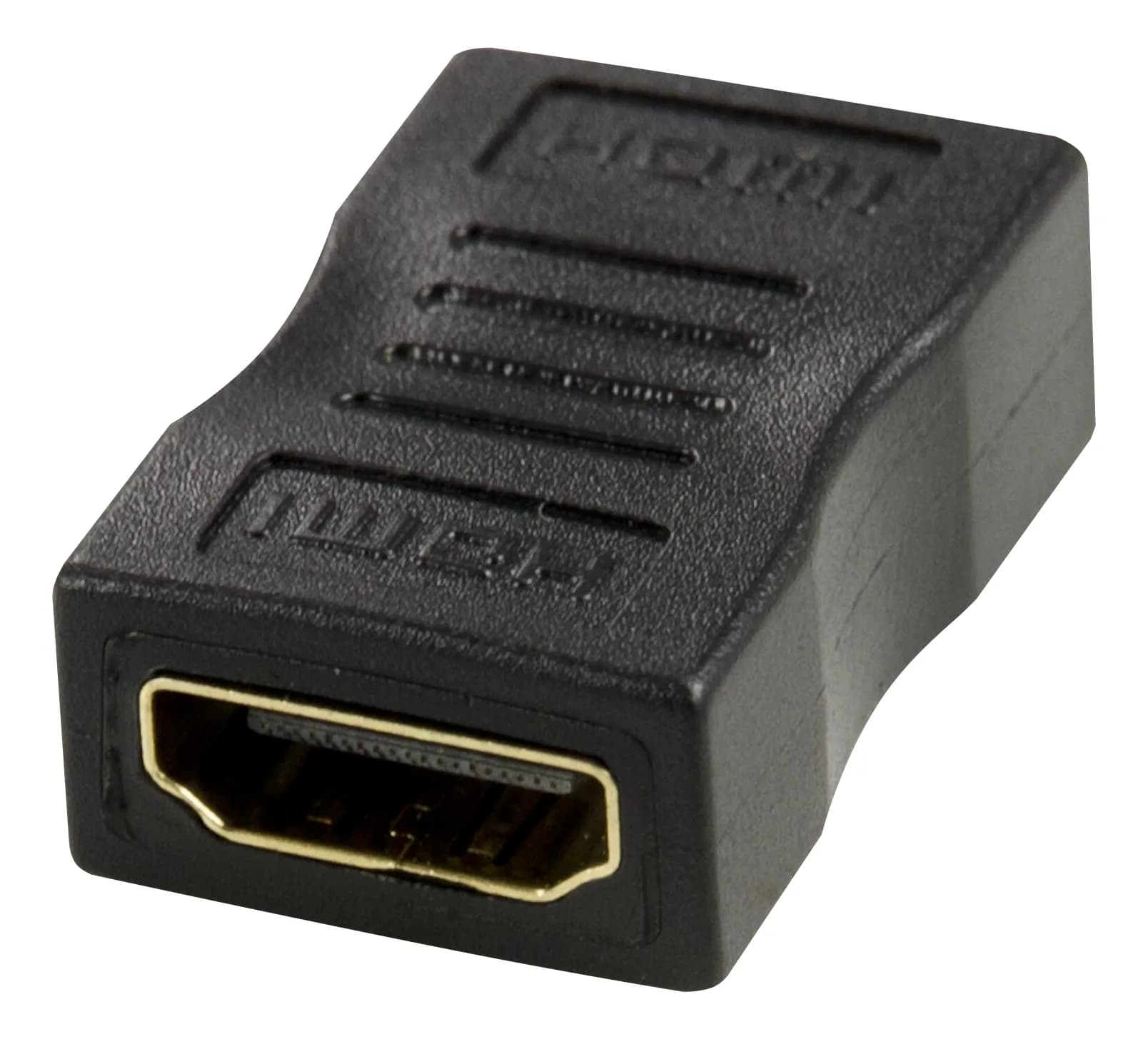 DELTACO HDMI adapter, gold-plated connectors, black – Deltaco