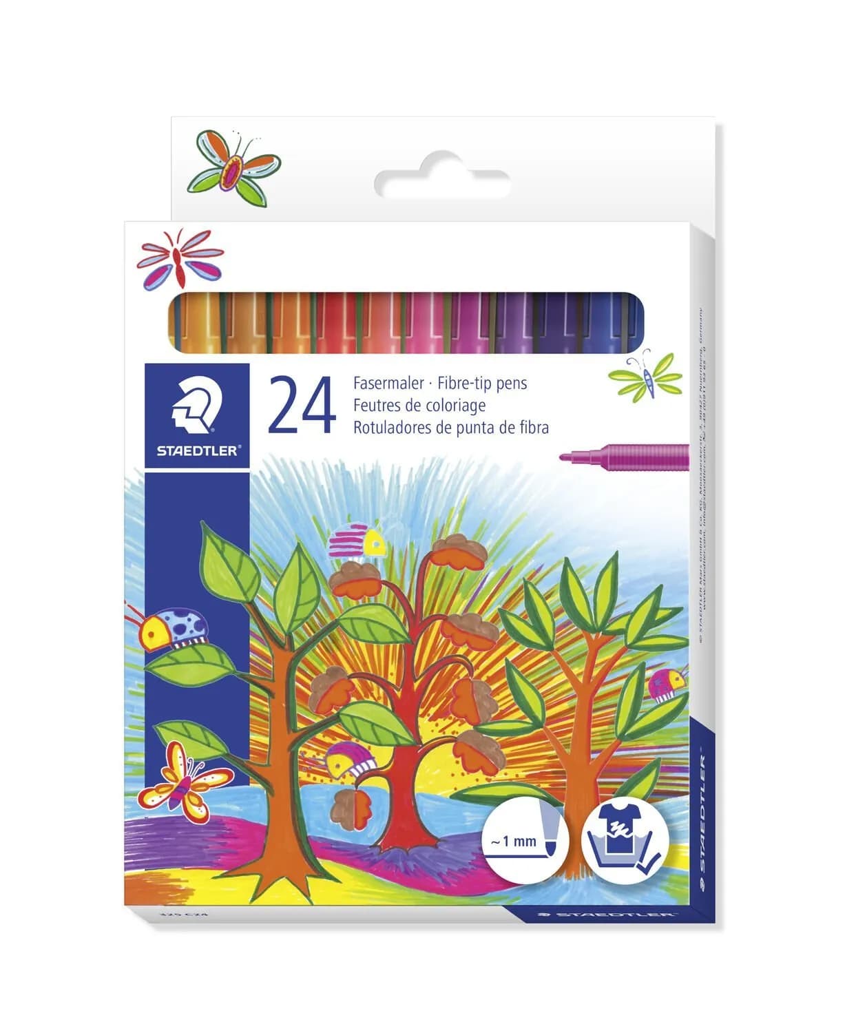 Fibre tip pen Noris Club 1,0mm ass (24) – STAEDTLER