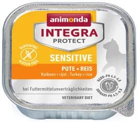 Animonda Integra Protect Sensitive Turkey with Rice, Kissan märkäruoka, Adult, 100 g – Animonda