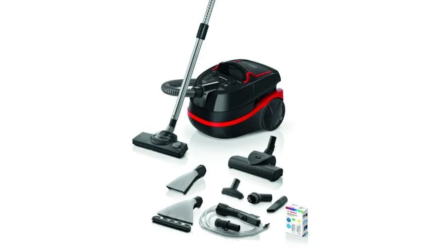 Bosch Serie 4 BWD421POW 2100W -märkä-kuivaimuri, musta, punainen – Bosch