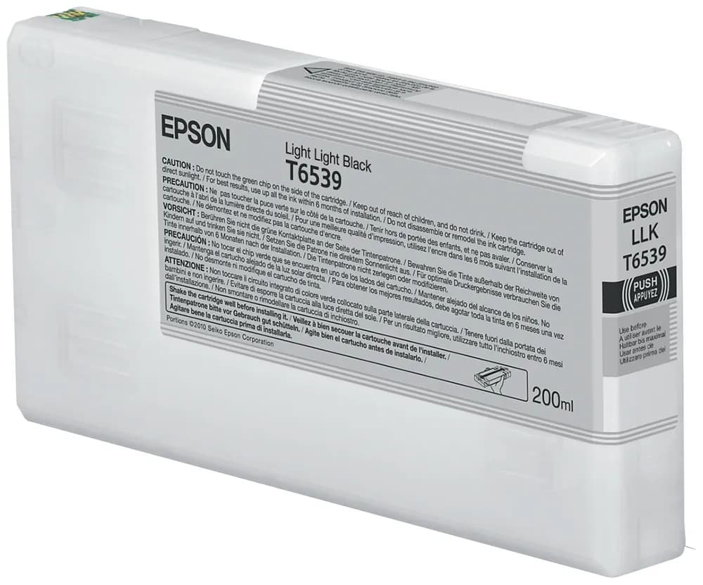 Epson T6539-mustekasetti, 200 ml, vaalean vaalean musta