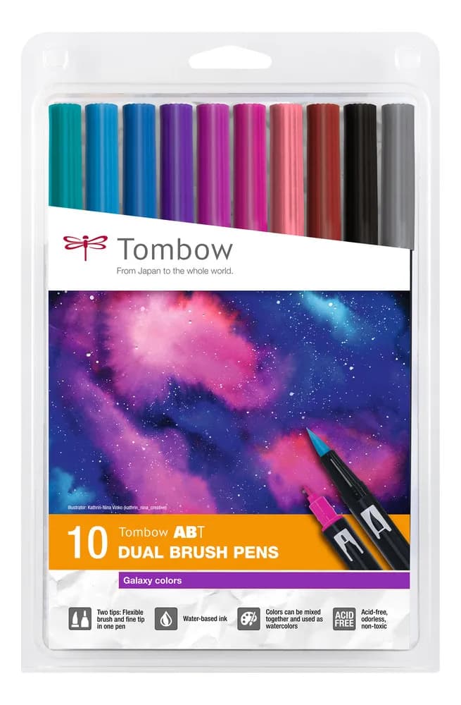 Tombow ABT Dual Brush Galaxy Colours (10) – TOMBOW